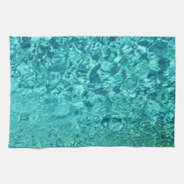 Aquamarin Türkis Abstrakt Geschirrtuch