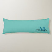 Aquamarin Türkis Aqua Blau Kissen in kräftigen Far (Vorderseite)