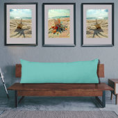 Aquamarin Türkis Aqua Blau Kissen in kräftigen Far