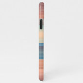 Aquamarin Türkis Blau Orangefarbene Wasserpfeifen iPhone Hülle (Rechte Seite)