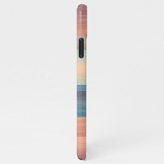 Aquamarin Türkis Blau Orangefarbene Wasserpfeifen iPhone Hülle (Rechte Seite)