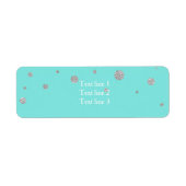 Aquamarin Türkis Blue & Bow Wedding (Vorne)