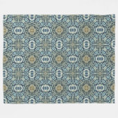 Aquamarin Türkis Meeresrauschen Grün Bohemischer S Fleecedecke (Vorderseite (Horizontal))