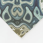 Aquamarin Türkis Meeresrauschen Grün Bohemischer S Fleecedecke (Ecke)