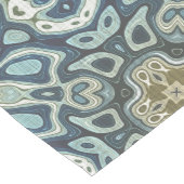 Aquamarin Türkis Meeresrauschen Grün Bohemischer S Mittelgroßer Tischläufer (Ecke)