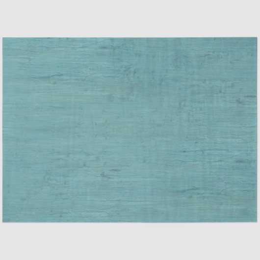 Aquamarin Türkis Ocean Blue Beach Wood Decoupage A Seidenpapier (Vorderseite)