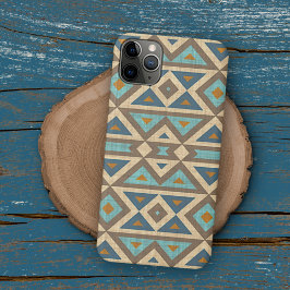 Aquamarin Türkis Orange Brown Amerikanische Ureinw Case-Mate iPhone Hülle