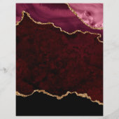 Aquamarin - Türkis und Gold Agate Grand Opening Fl Flyer (Hinten)