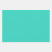 Aquamarin Türkis Zickzack Geschenkpapier Set (Vorderseite 3)