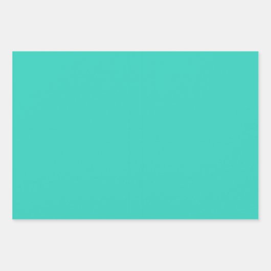 Aquamarin Türkis Zickzack Geschenkpapier Set (Vorderseite 3)