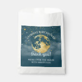 Aquamarin über Mond und Sternen Celestial Baby Dus Geschenktütchen (Vorderseite)