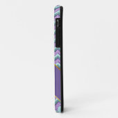Aquamarin und Amethyst ZigZag Case-Mate iPhone Hülle (Hinten/Links)