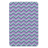 Aquamarin und Amethyst ZigZag Magnet (Vertikal)