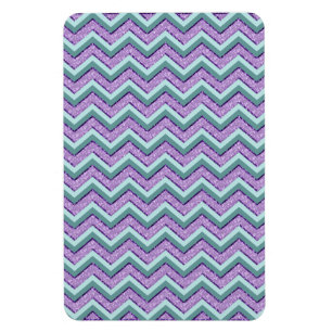 Aquamarin und Amethyst ZigZag Magnet