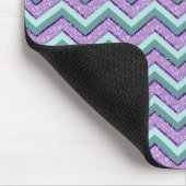 Aquamarin und Amethyst ZigZag Mousepad (Ecke)
