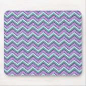 Aquamarin und Amethyst ZigZag Mousepad (Vorne)