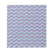 Aquamarin und Amethyst ZigZag Notizblock (Vorderseite)
