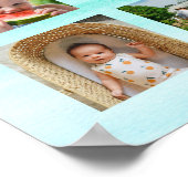 aquamarin und blau Aquarell 40 Gründe, warum wir S Poster (Ecke)