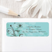 Aquamarin und braun Abstrakt (Insitu)