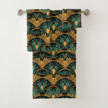 Aquamarin und Gold Art Deco