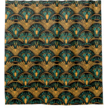 Aquamarin und Gold Art Deco