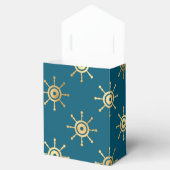 Aquamarin und Gold Vintag Geschenkschachtel (Geöffnet)