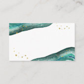 Aquamarin- und Goldgeode | Beiheft Begleitkarte (Rückseite)