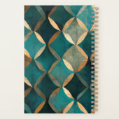 Aquamarin- und Goldmuster Planer (Rückseite)