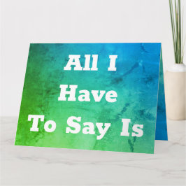 Aquamarin und grün karte