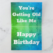 Aquamarin und grün karte (Innenseite)