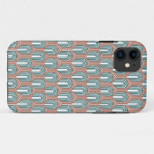 Aquamarin und Kupfer Case-Mate iPhone Hülle (Rückseite (Horizontal))