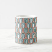 Aquamarin und Kupfer Kaffeetasse (Mittel)