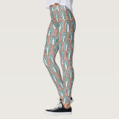 Aquamarin und Kupfer Leggings (Links)