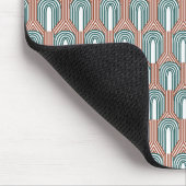 Aquamarin und Kupfer Mousepad (Ecke)
