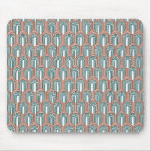 Aquamarin und Kupfer Mousepad (Vorne)