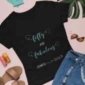 Aquamarin und leicht Grau 50 und fabelhafter Gebur T-Shirt