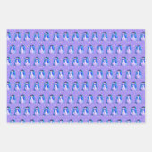 Aquamarin und Lila grün Geschenkpapier Set (Vorderseite 2)