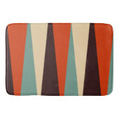 Aquamarin und Orange Badematte (Vorderseite)