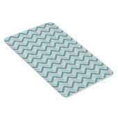 Aquamarin und Perlen ZigZag Magnet (Rechte Seite)