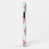 Aquamarin und rosa Erdbeere Cupcakes Case-Mate iPhone Hülle (Hinten/Rechts)