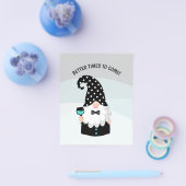 Aquamarin und schwarz Gnome Happy Holidays Flyer (Einzeln)