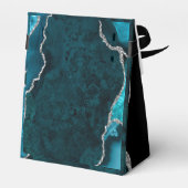 Aquamarin und Silver Agate 16 . Geburtstag Vielen  Geschenkschachtel (Rückseite)