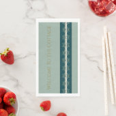 Aquamarin und weich grün serviette (Beispiel)