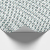 Aquamarin und Zickzack Geschenkpapier (Ecke)