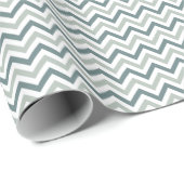 Aquamarin und Zickzack Geschenkpapier (Rolleneckpunkt)