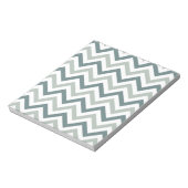 Aquamarin und Zickzack Notizblock (Rotiert)