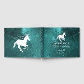 Aquamarin Unicorn Wedding Gästebuch (Voll)