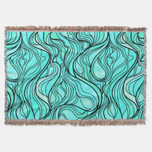 Aquamarin verkettetes Glas Abstrakt Decke