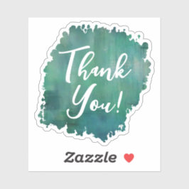 Aquamarin Vielen Dank, Aufkleber