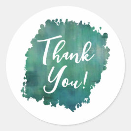 Aquamarin Vielen Dank, Aufkleber